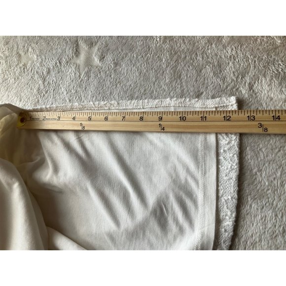 Anthropologie Women's Sz.XL Textured Knit Midi Dress White Cotton blend Bodycon - Picture 12 of 16